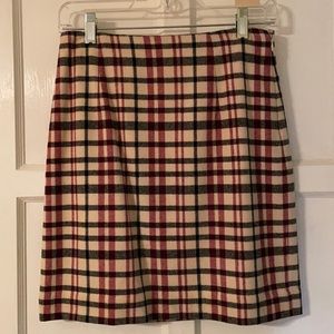 Ann Taylor plaid Sz 2 pencil skirt